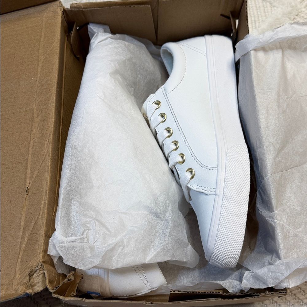 KEDS - JUMP KICK LEATHER SNEAKERS - Picture 2 of 6